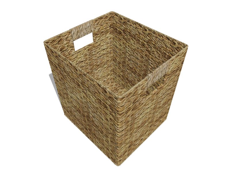 11-in W x 9-in H x 10-in D Natural Water Hyacinth Stackable Bin