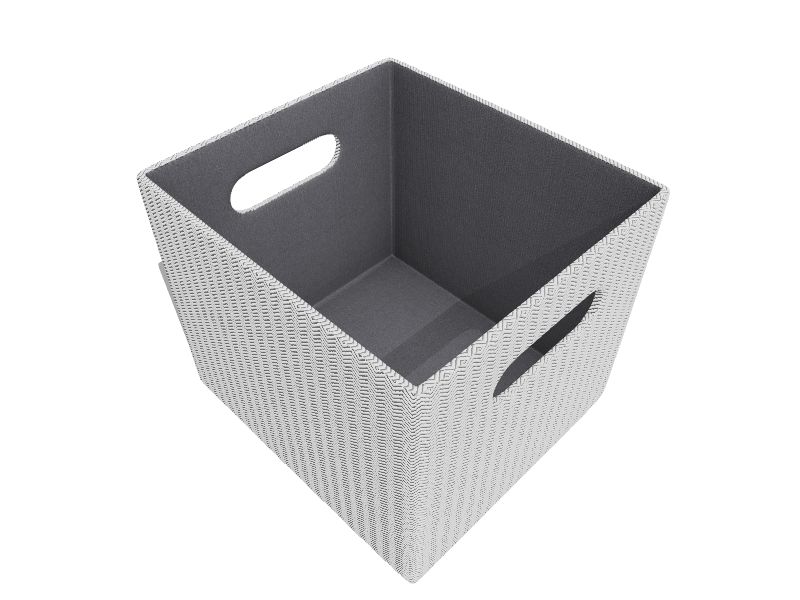 9.69-in H x 10.69-in W x 11.69-in D Gray Stackable Polypropylene 1 Cube