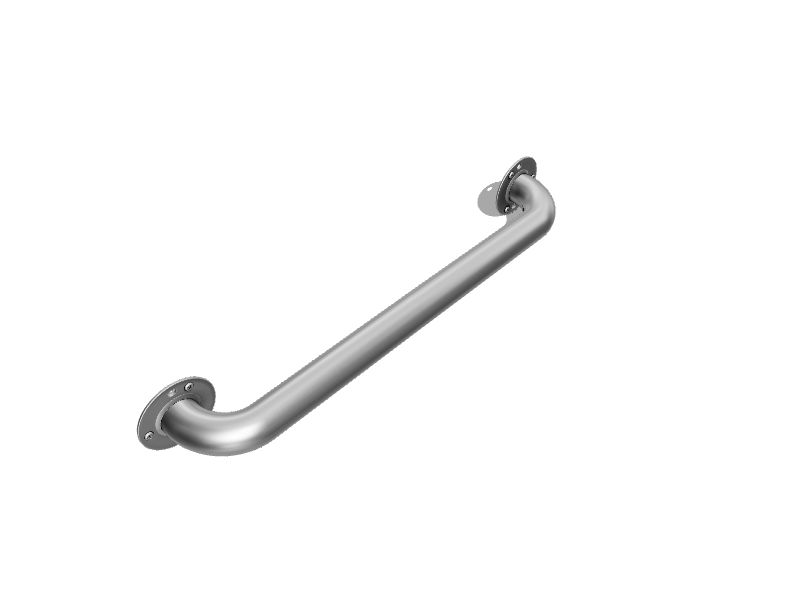 Exposed Screw 18-in Stainless Steel Wall Mount ADA Compliant Grab Bar (500-lb Weight Capacity)