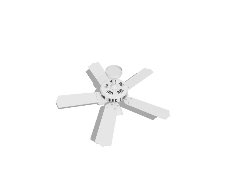 Barnstaple Bay 42-in White Indoor Downrod or Flush Mount Ceiling Fan with Light (5-Blade)