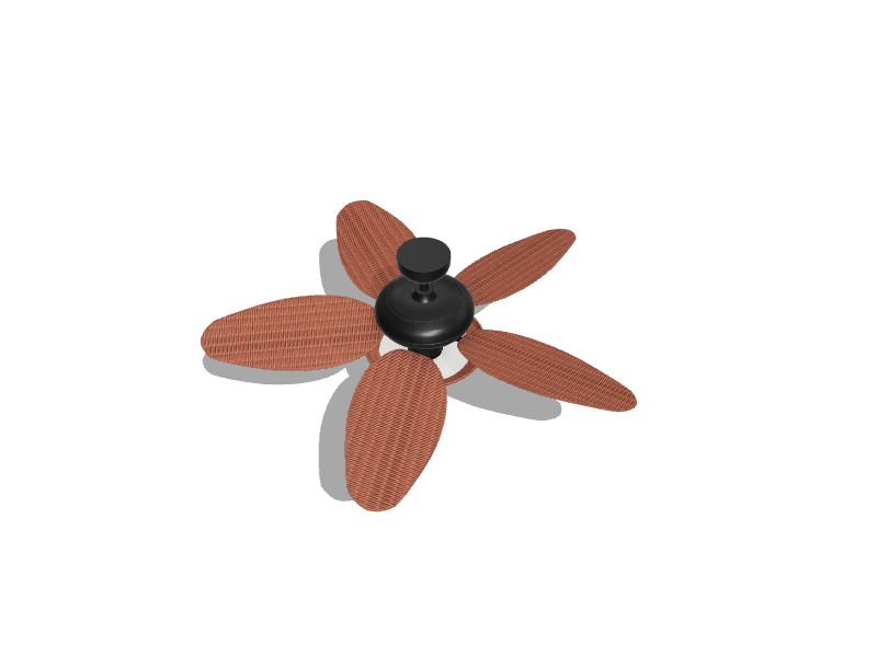 Tilghman 44-in Bronze Indoor/Outdoor Downrod or Flush Mount Ceiling Fan with Light (5-Blade)
