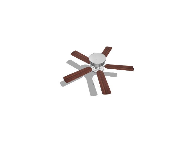 Armitage 52-in Brushed Nickel Indoor Flush Mount Ceiling Fan with Light (5-Blade)