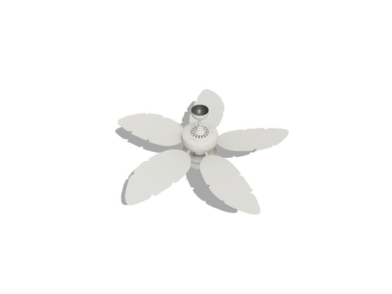 Waveport 52-in White Indoor/Outdoor Downrod or Flush Mount Ceiling Fan with Light (5-Blade)