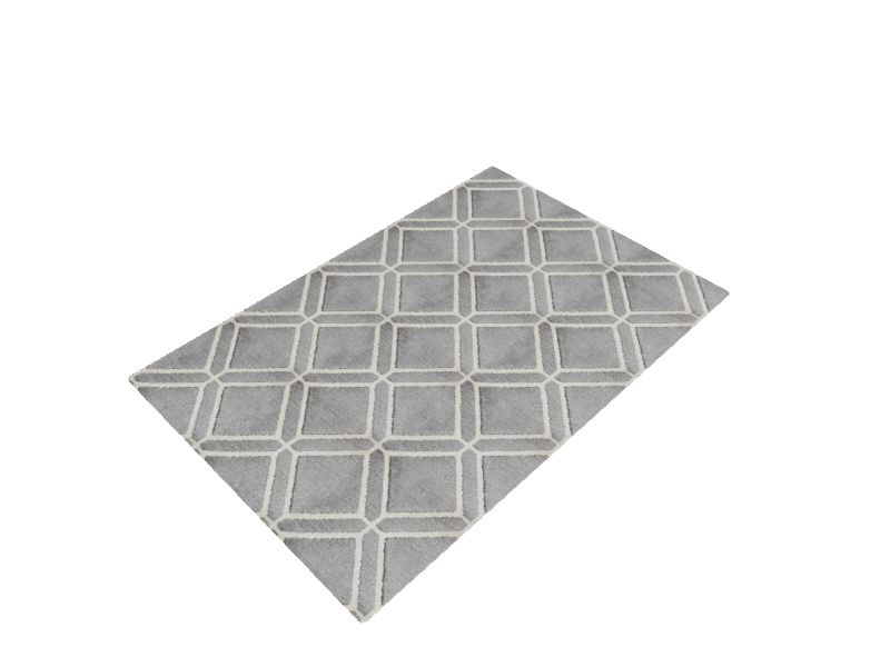 Shae 5 x 8 Grey Indoor Geometric Mid-century Modern Area Rug