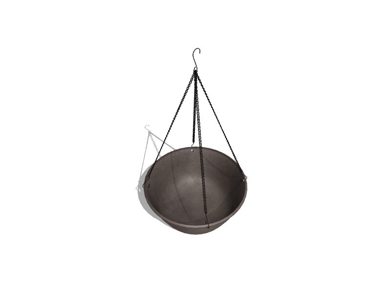 14-in W x 7-in H Sand Resin Traditional Indoor/Outdoor Hanging Planter