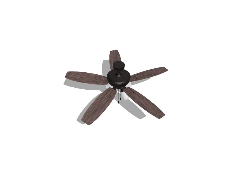 Notus 52-in Bronze Indoor Downrod or Flush Mount Ceiling Fan with Light (5-Blade)