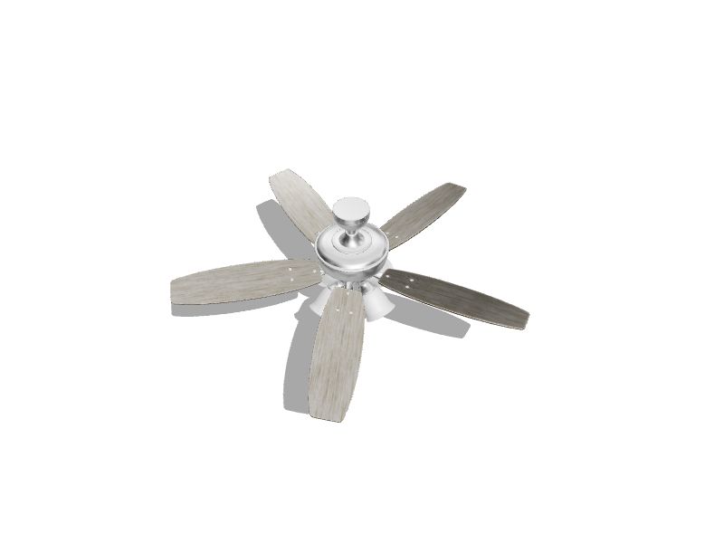 Notus 52-in Brushed Nickel Indoor Downrod or Flush Mount Ceiling Fan with Light (5-Blade)