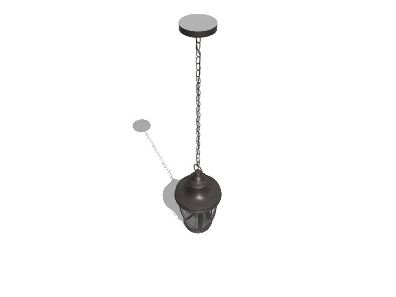 Castine Bronze Craftsman Seeded Glass Lantern LED Outdoor Hanging Pendant Light