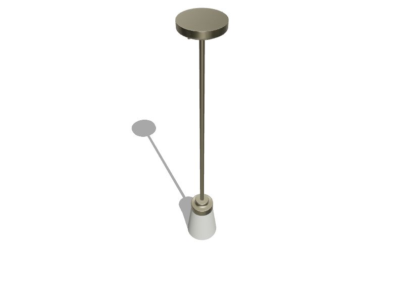 Aldridge Brushed Nickel Modern/Contemporary Frosted Glass Bell Mini Hanging Pendant Light