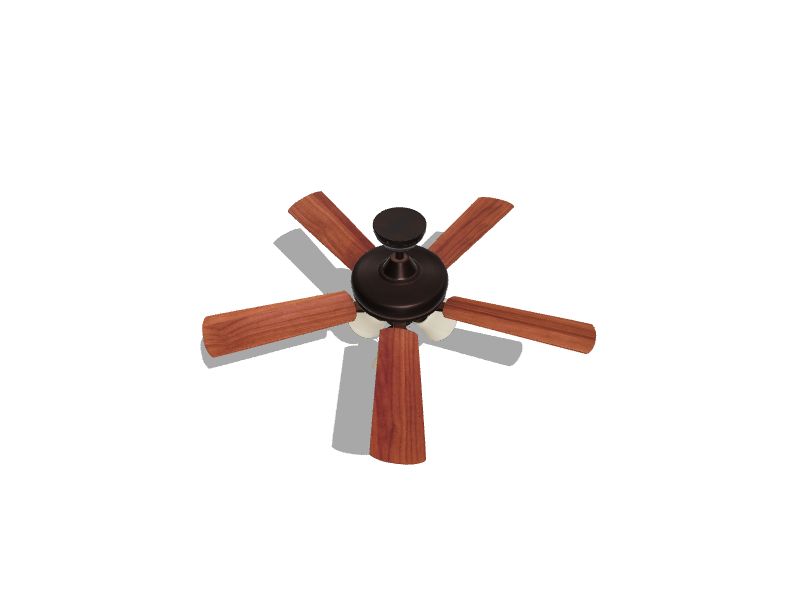 Lansing 42-in Aged Bronze Indoor Downrod or Flush Mount Ceiling Fan with Light (5-Blade)