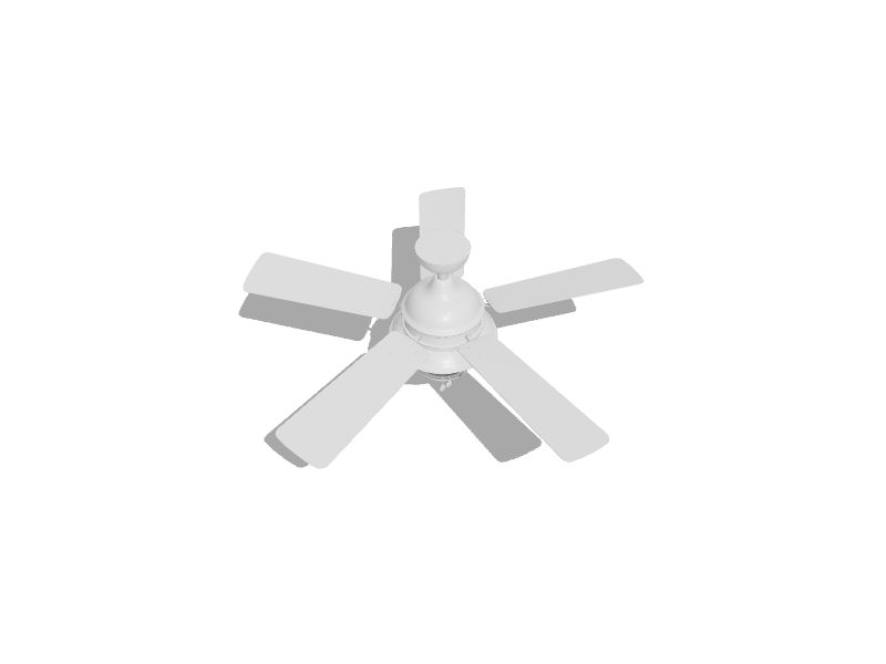 Altissa 52-in White Indoor/Outdoor Ceiling Fan with Light (5-Blade)
