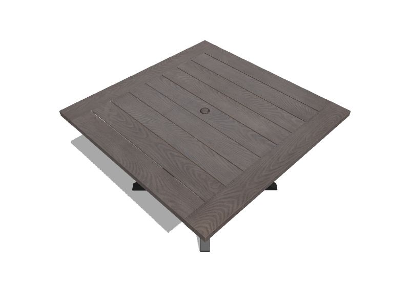 Chesterbrook Square Outdoor Dining Table 47.64-in W x 47.64-in L with Umbrella Hole