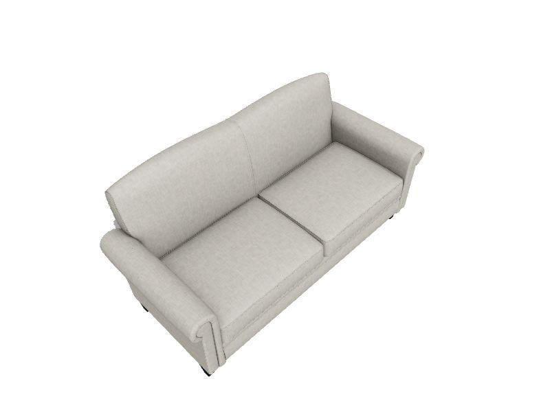 72-in Casual Cream Polyester/Blend 3-seater Sofa