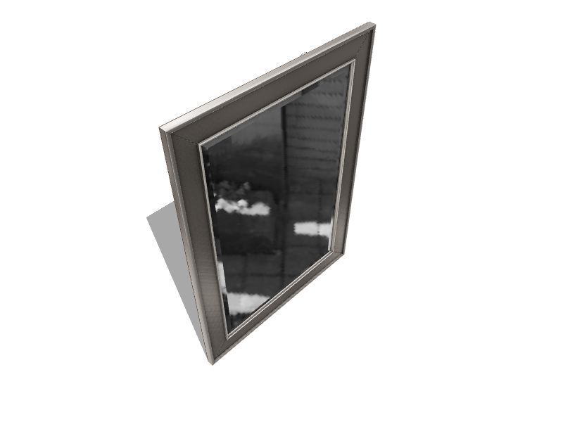 31-in W x 43-in H Silver Framed Wall Mirror