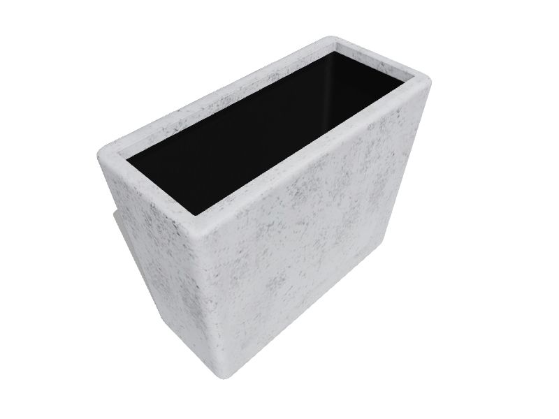 21-in W x 19.75-in H White Mixed/Composite Contemporary/Modern Indoor/Outdoor Deck Box Planter