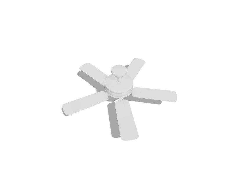 Calera 52-in White Indoor/Outdoor Ceiling Fan (5-Blade)