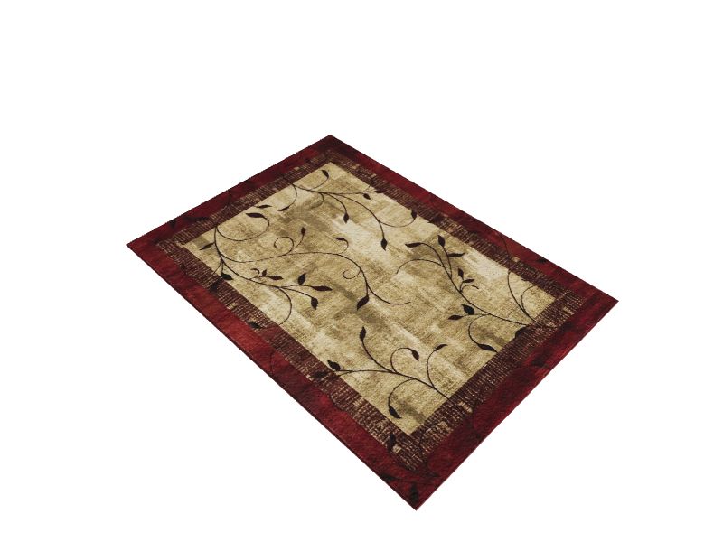 Tinsley 8 X 11 (ft) Red Indoor Border Farmhouse/Cottage Area Rug