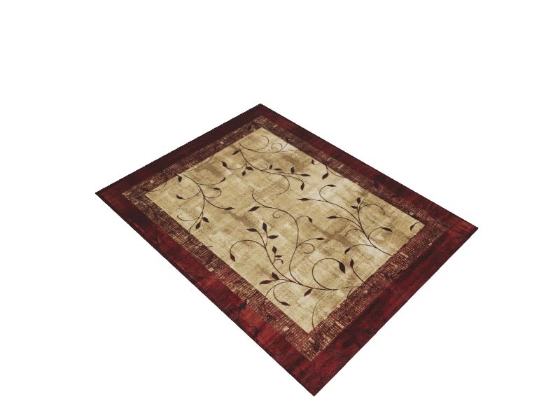 Tinsley 10 X 13 (ft) Red Indoor Border Farmhouse/Cottage Area Rug