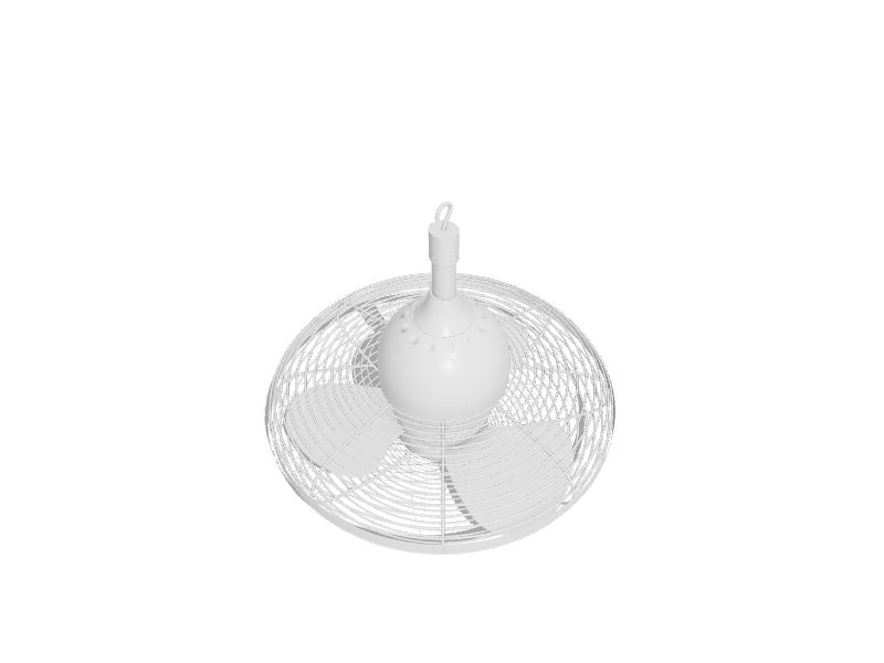 Valdosta 20-in White Indoor/Outdoor Cage Ceiling Fan (3-Blade)