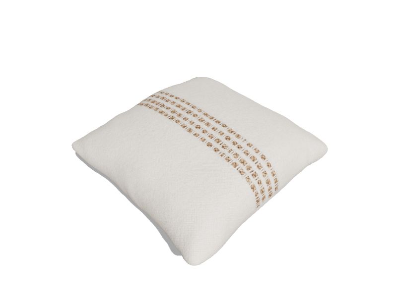 Randy 20-in x 20-in Cream Indoor Decorative Pillow