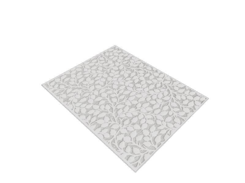 Lifestyle Performance Audrey 8 x 10 Gray Indoor/Outdoor Floral/Botanical Area Rug
