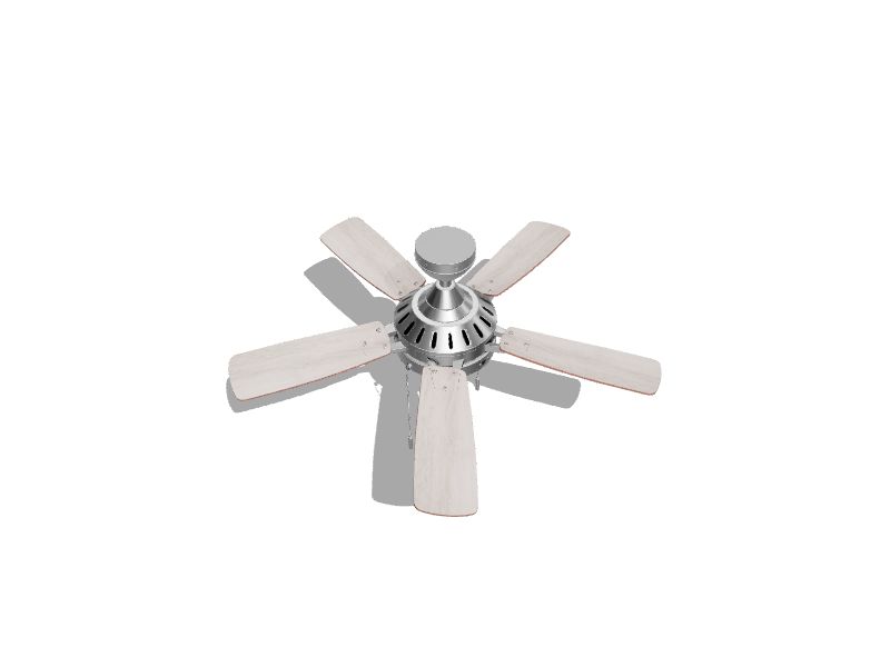 Audiss 44-in Brushed Nickel Color-changing Indoor Ceiling Fan with Light (5-Blade)