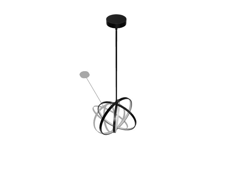 Irvington 3-Light Black Modern/Contemporary Linear LED Hanging Pendant Light