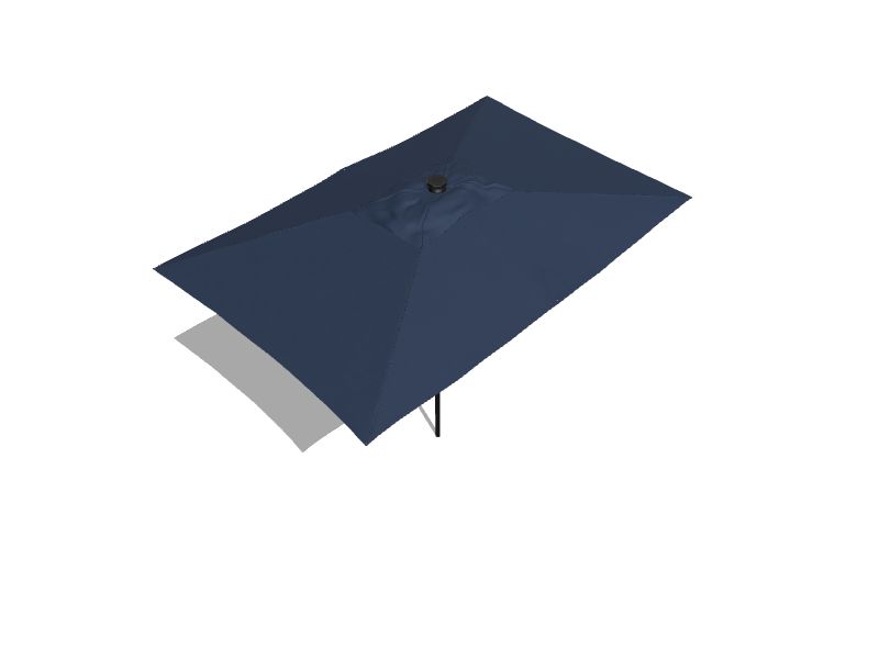 10-ft Blue Auto-tilt Market Patio Umbrella