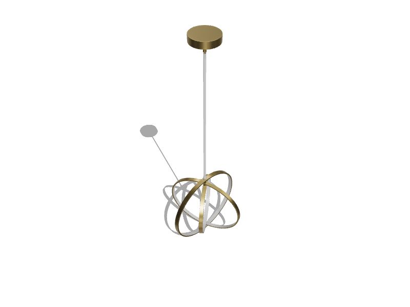 Irvington 3-Light Brushed Gold Modern/Contemporary Linear LED Hanging Pendant Light