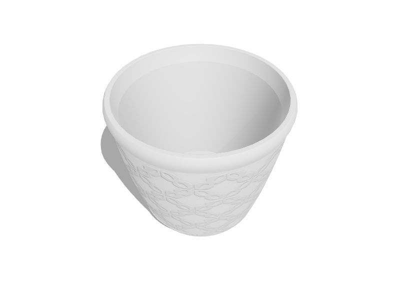 18.7-in W x 16.22-in H White Resin Contemporary/Modern Indoor/Outdoor Planter