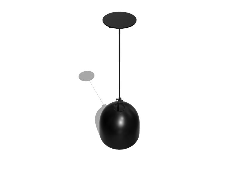 BRAWLEY Matte Black Modern/Contemporary Dome Mini Pendant Light