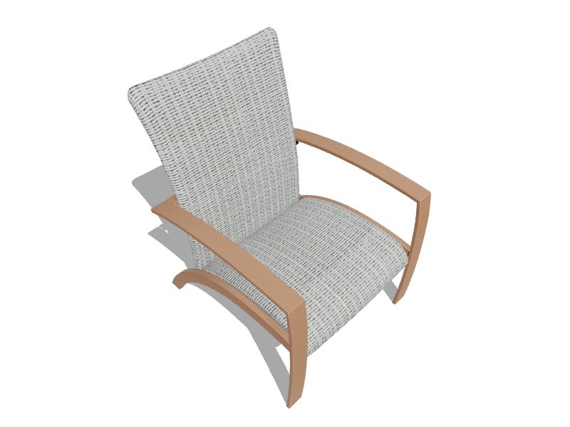 Oakhurst Wicker Brown Steel Frame Stationary Adirondack Chair(s) with Woven Seat