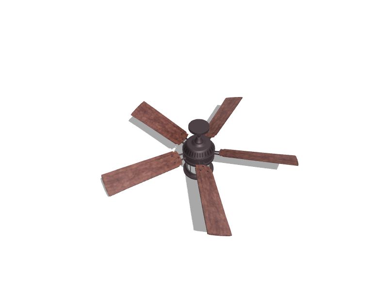 Stonecroft 52-in Aged Bronze Indoor/Outdoor Ceiling Fan with Light and Remote (5-Blade)