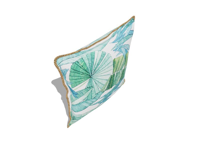 Floral Jungle Square Throw Pillow
