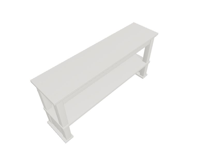 32-in L x 8-in D x 15.5-in H White Rectangular Floating Shelf (2 Shelves)