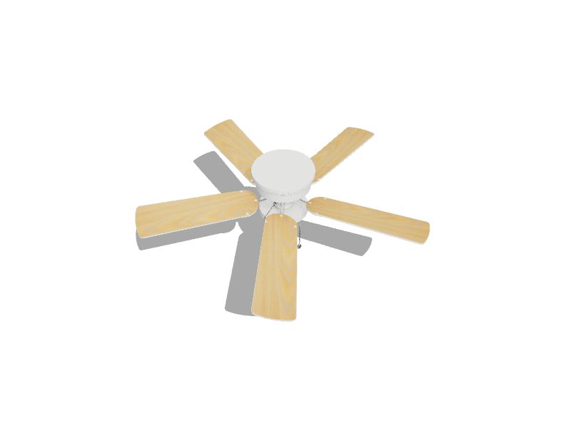 Armitage 52-in White Indoor Flush Mount Ceiling Fan with Light (5-Blade)