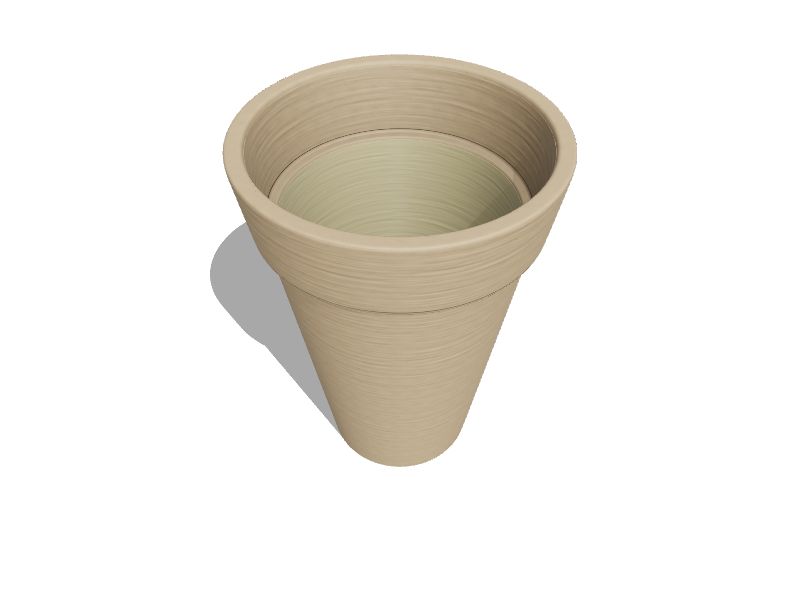 15.79-in W x 21.14-in H Off-white Resin Transitional Indoor/Outdoor Planter